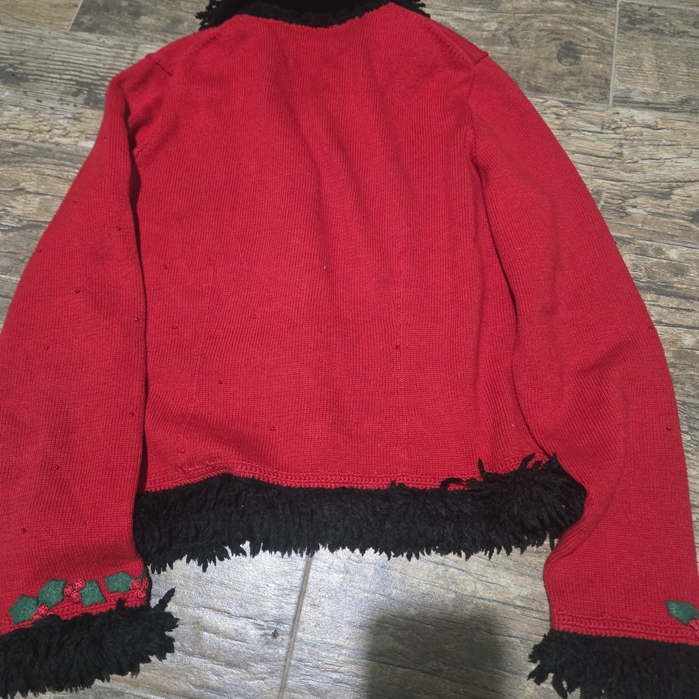 Michael Simon Red Nutcracker Sweater with Black T… - image 5
